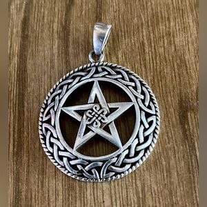 Sterling Silver Pentagram Pendant